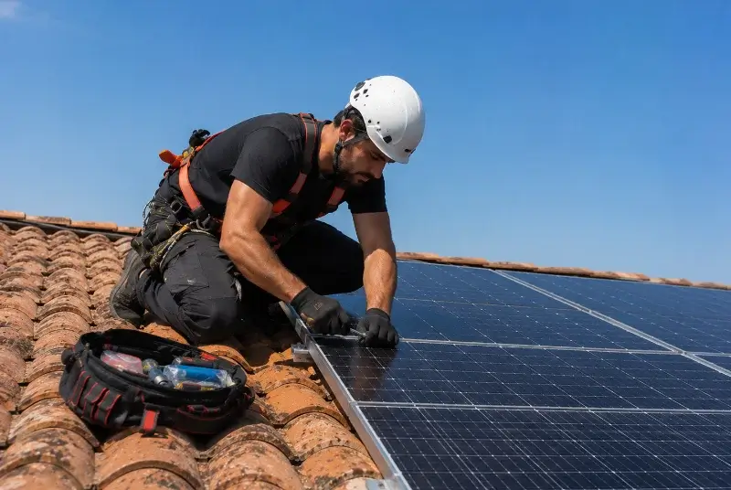 Maintenance et monitoring de panneaux solaires à Eygalayes